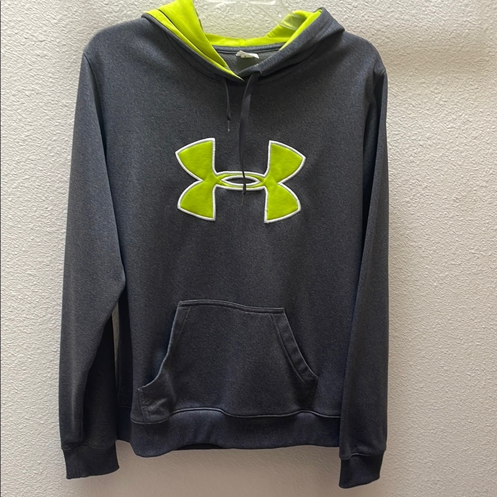 Under Armour Sporty Gray and Yellow Hoodie